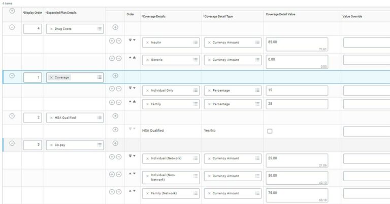 benefits plan details config