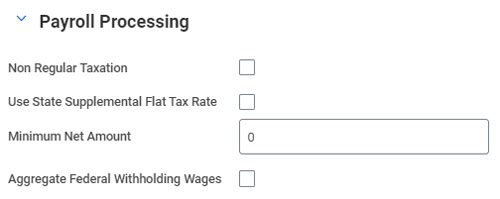 aggregate federal withholding wages checkbox
