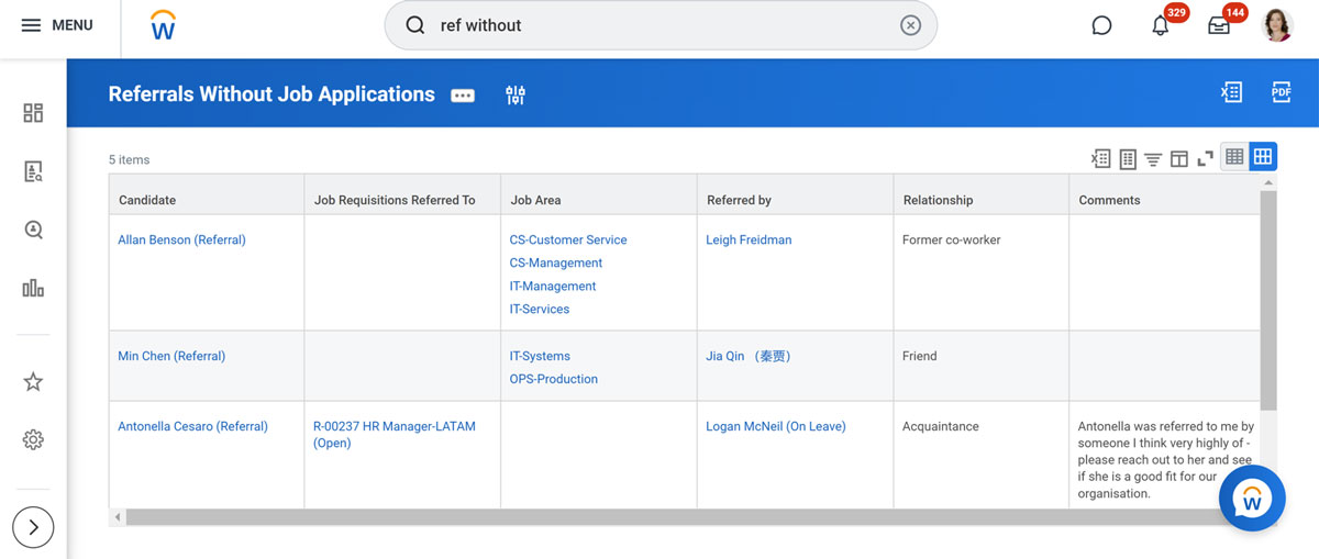 referrals without job applications