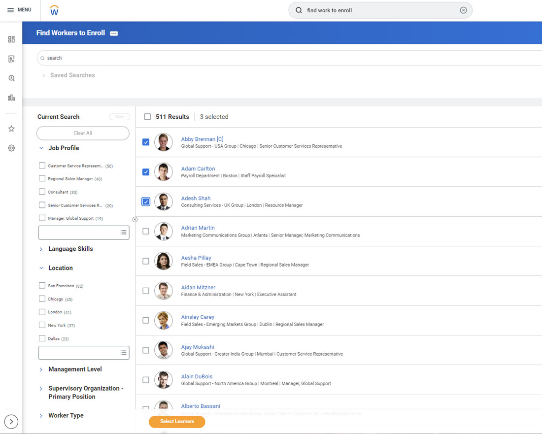 wd find workers to enroll